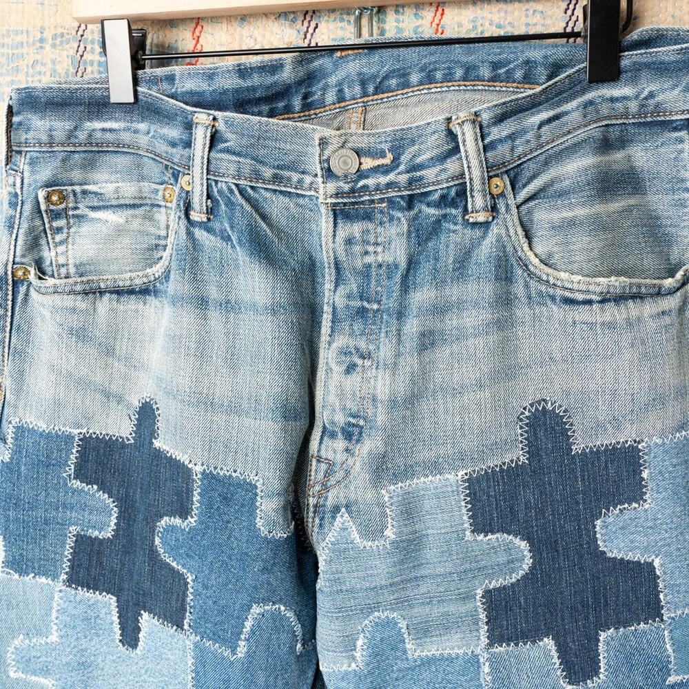 Custom levis patchwork jeans - Picture 4 of 5